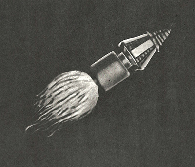 Последняя ступень ракеты-носителя выводит «Молнию-1» на эллиптическую орбиту